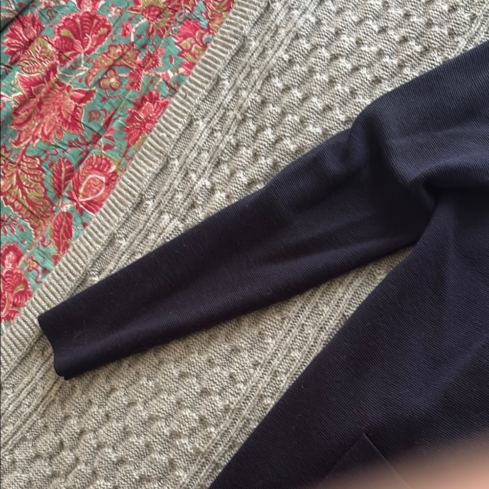 Charles Tyrwhitt Blue Cardigan Sweater with collar - Picture 3 of 3